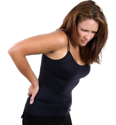 woman low back pain